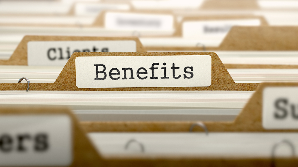 Benefits Concept. Word on Folder Register of Card Index. Selective Focus. Benefits Concept. Word on Folder Register of Card Index. Selective Focus.